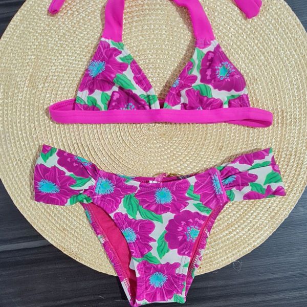 Biquíni Infantil Cortininha Pink