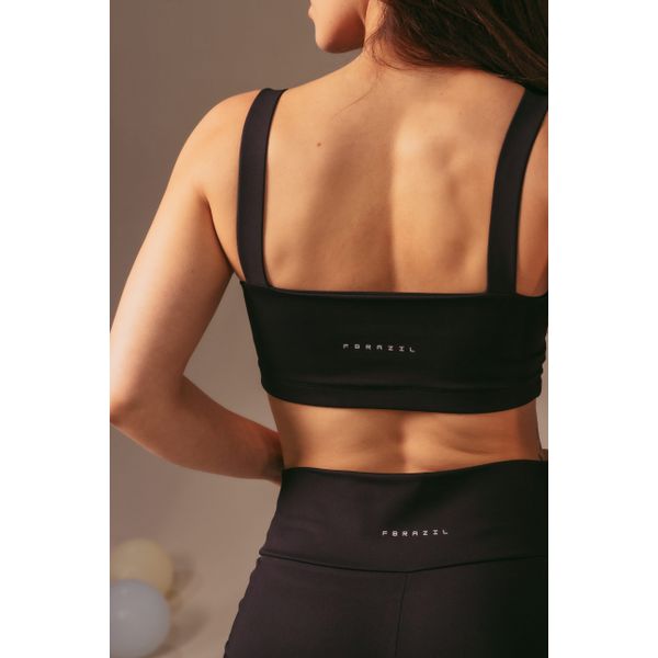 Top Fitness Feminino Run Preto