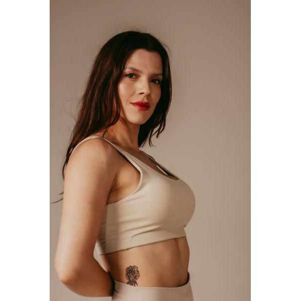 Top Fitness Feminino Run Areia