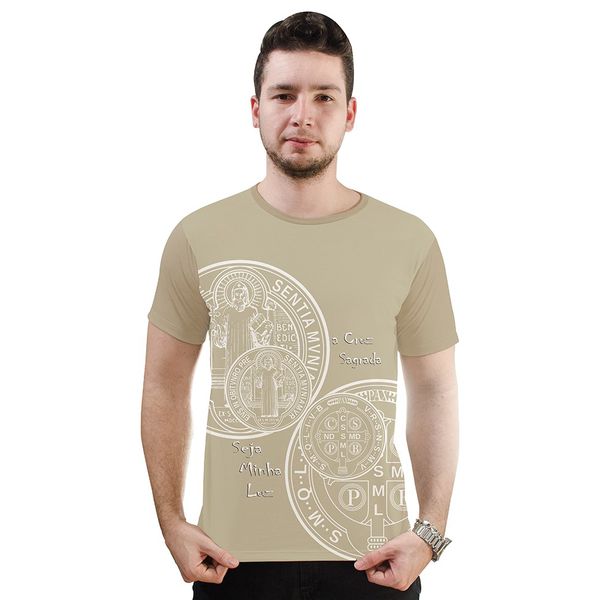 Camiseta-Medalha de São Bento.GCA601