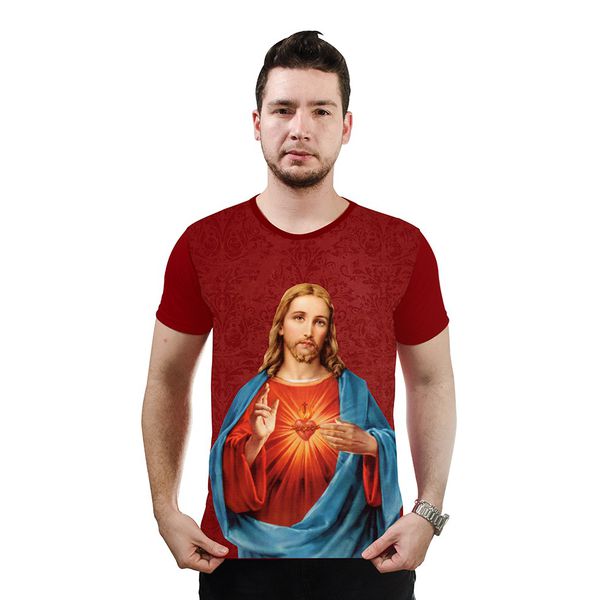 Camiseta-Sagrado Coração de Jesus.GCA831