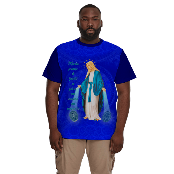 Camiseta-Maria Passa na Frente.GCA1339 Azul