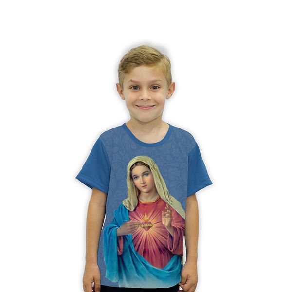 Camiseta Infantil- Sagrado Coração De Maria.GCI775