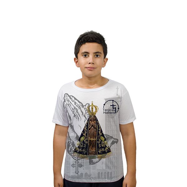 Camiseta Juvenil-Terço Dos Homens Nsa.GCJ698
