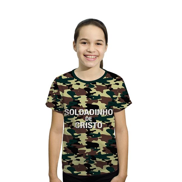 Camiseta Juvenil-Soldadinho De Cristo.GCJ1034