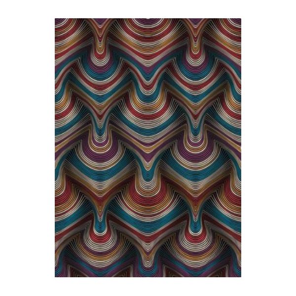 PAPEL DE PAREDE GEOMETRICO 0,53X10MT 