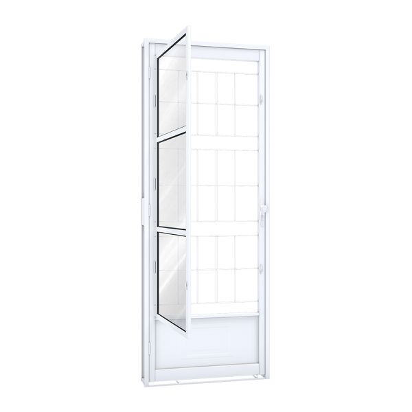 PORTA GIRO DIR. BR C/POST GDE QUAD VIDRO BOREAL 215X085