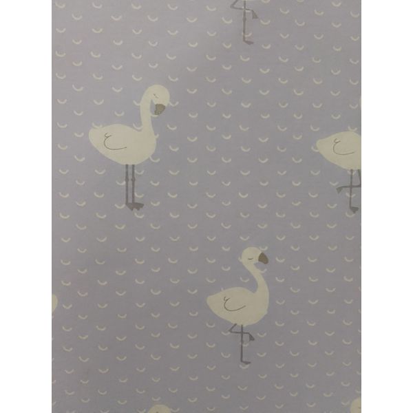 PAPEL DE PAREDE FOFURA BABY FF4020 FLAMINGOS FUNDO AZUL