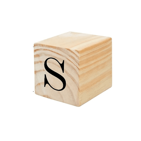 CUBO PINUS LETRA - S