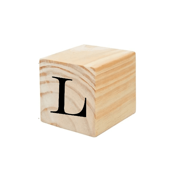 CUBO PINUS LETRA - L