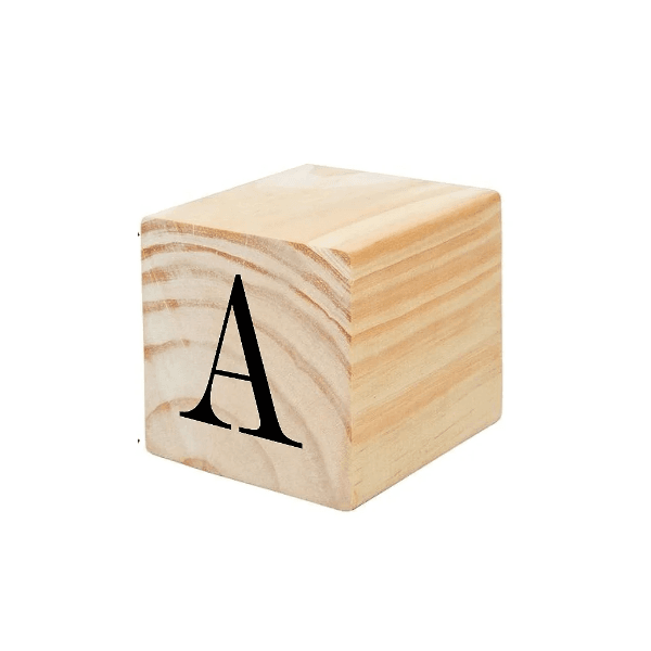 CUBO PINUS LETRA - A