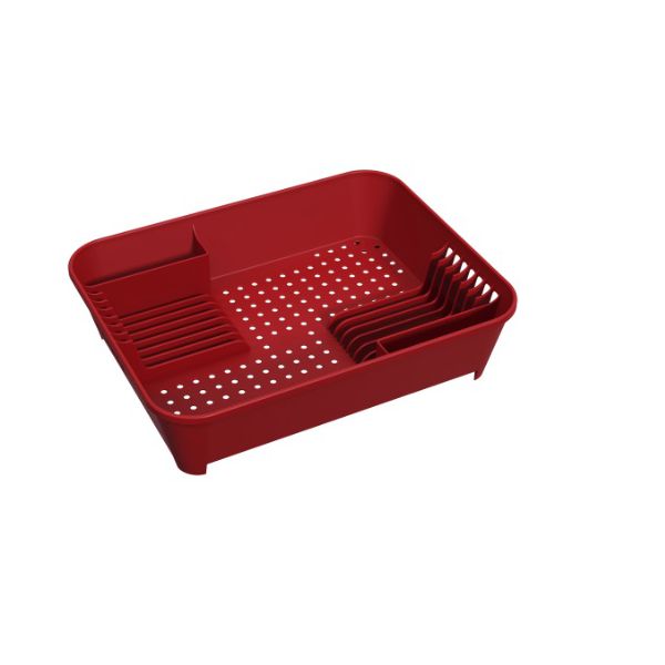 Escorredor de Louças Basic 45 x 35 x 10,5 cm – Vermelho Bold