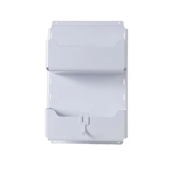 KIT MULTIUSO COM 2 BANDEJAS 43,5X27,5X11CM BRANCO