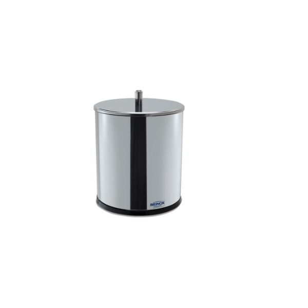 LIXEIRA INOX C/TAMPA 3,2L
