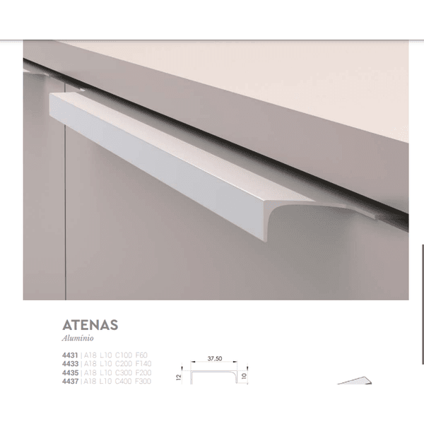 PERFIL PUX 400MM AL. ANJAT ATENAS 4437