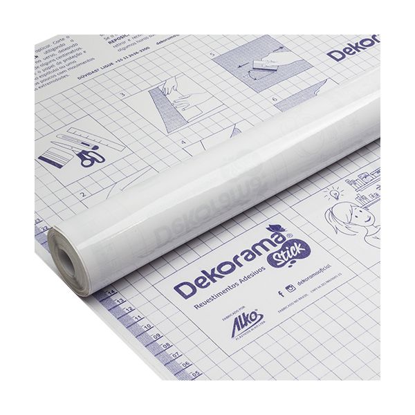 PAPEL DE PAREDE ADESIVO DECORATIVO TRANSPARENTE 45CMX2M