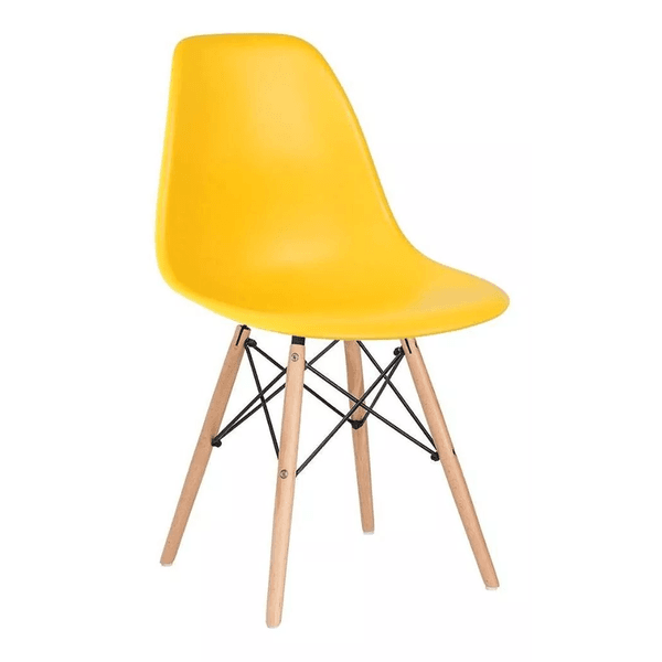 CADEIRA EAMES AMARELO DSW-INJ