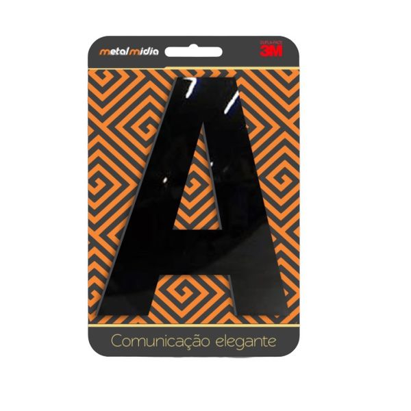 LETRA "A" PRETO 127MM