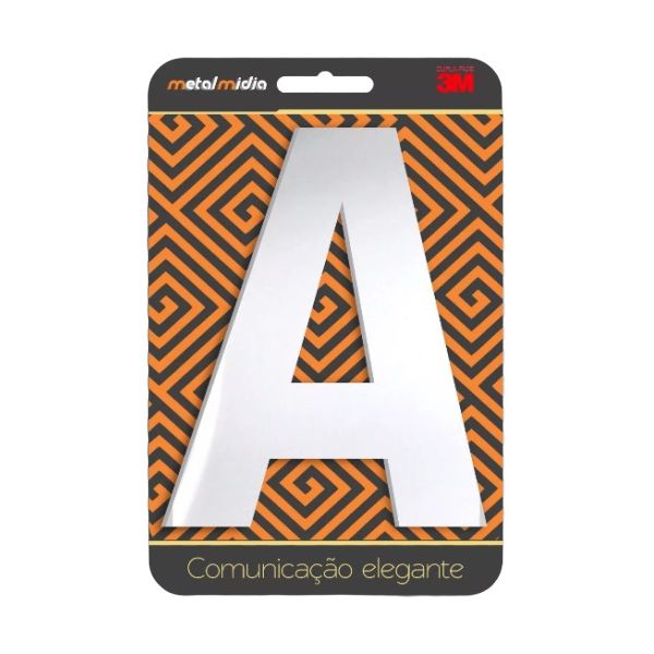 LETRA "A" PRATA ESP 127MM