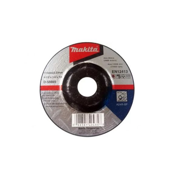 DISCO ABRASIVO DESB P/ METAL 115X6X22.23MM