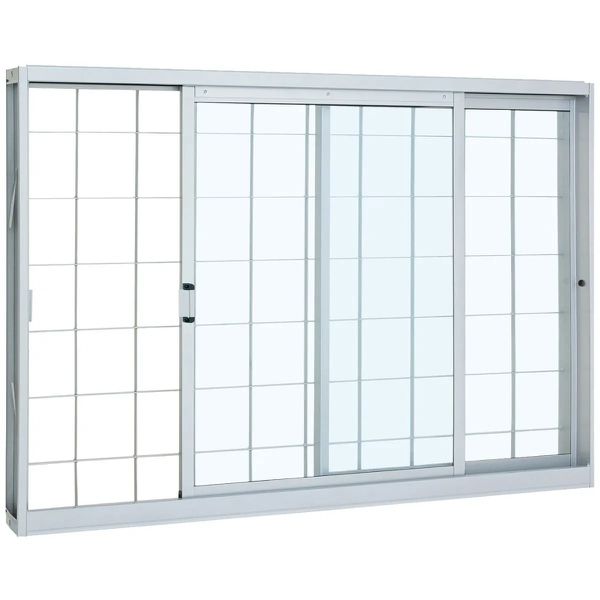 JANELA DE CORRER 2 FOLHAS 100X150X12CM BR
