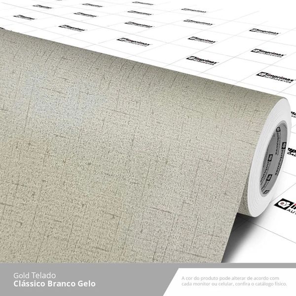 LAMINADO VINIL 1,22X0,14MM GOLD TELADO CLASSICO BRANCO