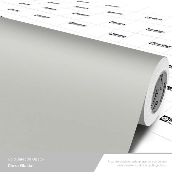 LAMINADO CONT VINIL 1,40X0,08MM GOLD MAX JATEADO OPACO CINZA GLACIAL