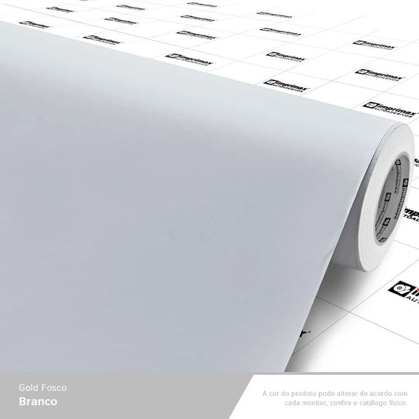 LAMINADO CONTINUO VINIL 1,22X0,08MM GOLD MAX BRANCO FOSCO