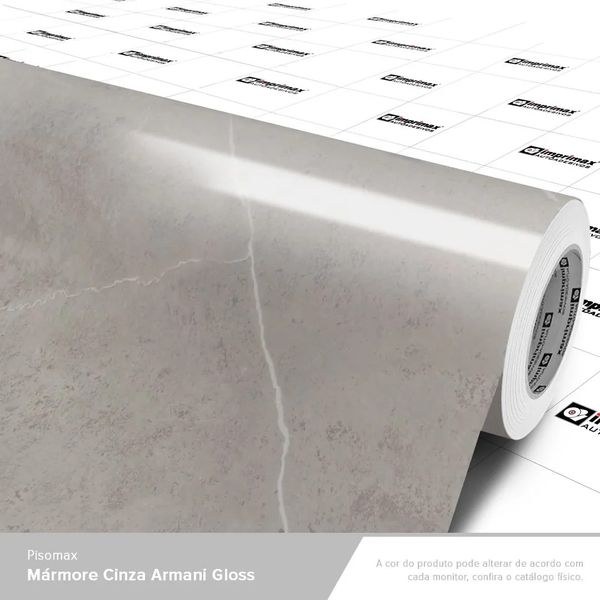 LAMINADO CONT VINIL 1,22 X 0,14MM GOLD PEDRAS MARMORE CINZA ARMANI GLOSS