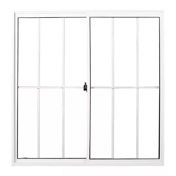 JANELA DE CORRER C/ GRADE HOME BRANCO 2FLS CAN 150X100CM
