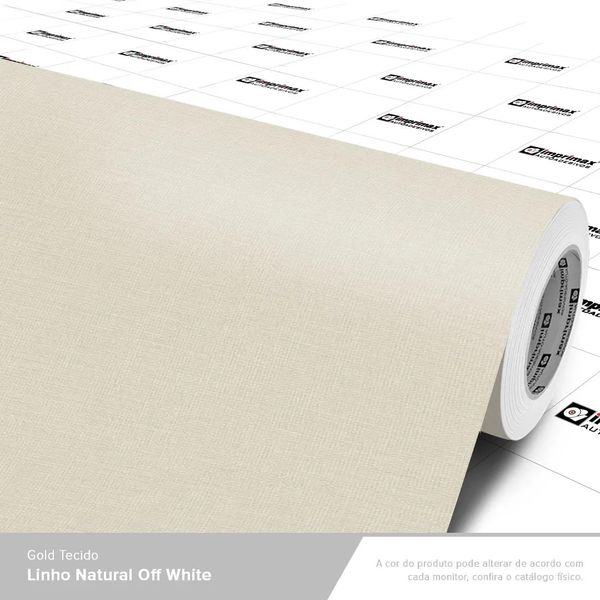 LAMINADO VINIL 1,22 X 0,14MM GOLD TECIDO NATURAL OFF WHITE