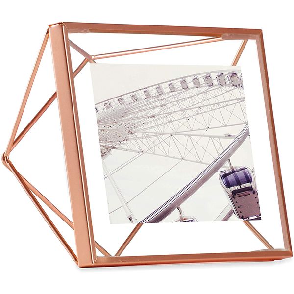 PORTA RETRATO PRISMA 10X10CM COBRE