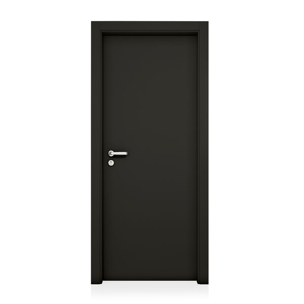 KIT PORTA LACCA NERO 210X70X3,5CM, BATENTE 7A16CM ALIZAR 7CM