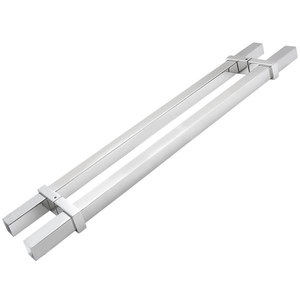 PUXADOR DUPLO VERONA 30X30X1000MM INOX POLIDO