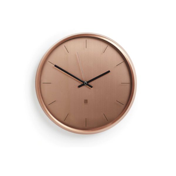 RELÓGIO DE PAREDE META 31,75CM COBRE