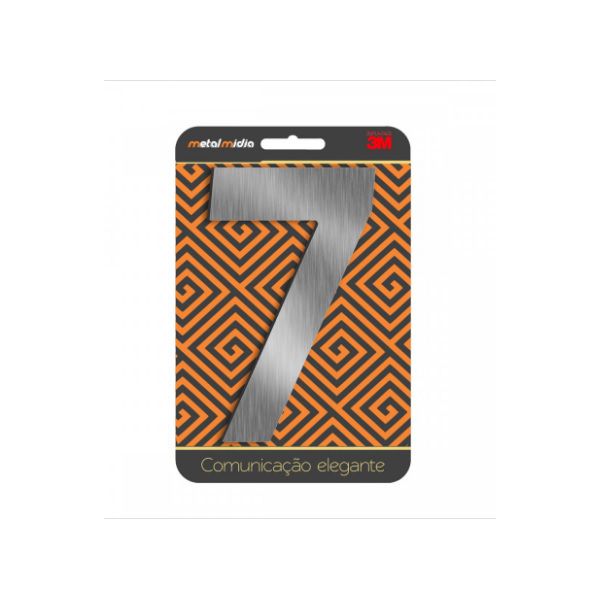 NÚMERO "7" PRATA ESC 130MM