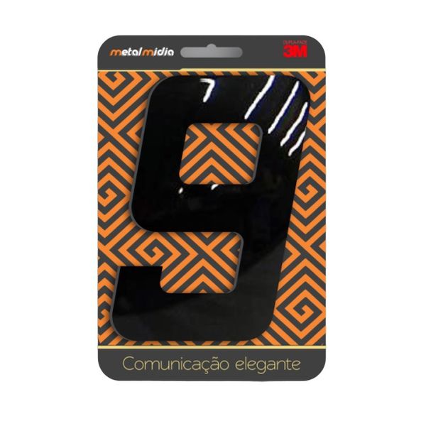 NÚMERO "9" PRETO 130MM