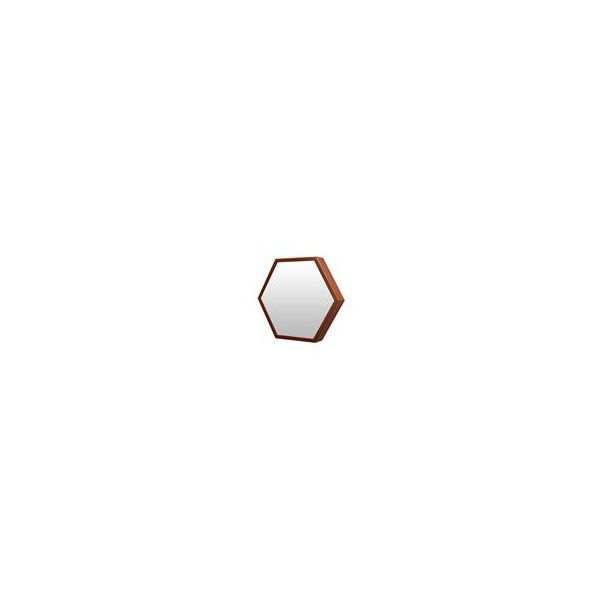 ESPELHO HEXAGONAL 35CM COBRE BEEHIVE