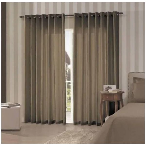 CORTINA RUSTICA 2,00X1,70M POLI/MARROM CLARO