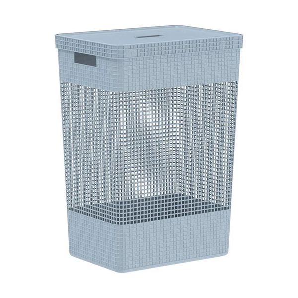 CESTO DE ROUPAS GRID 49L AZUL GLACIAL