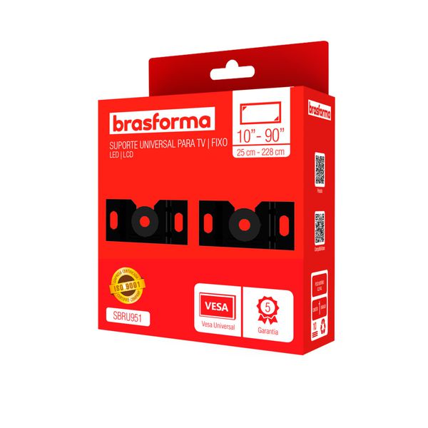 SUPORTE TV UNIVERSAL LCD/LED 10" A 90" PRETO