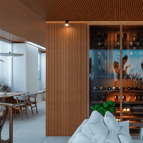 PAINEL RIPADO LAMINADO 10CM X 10MT CINAMOMO - LINHA MADETO