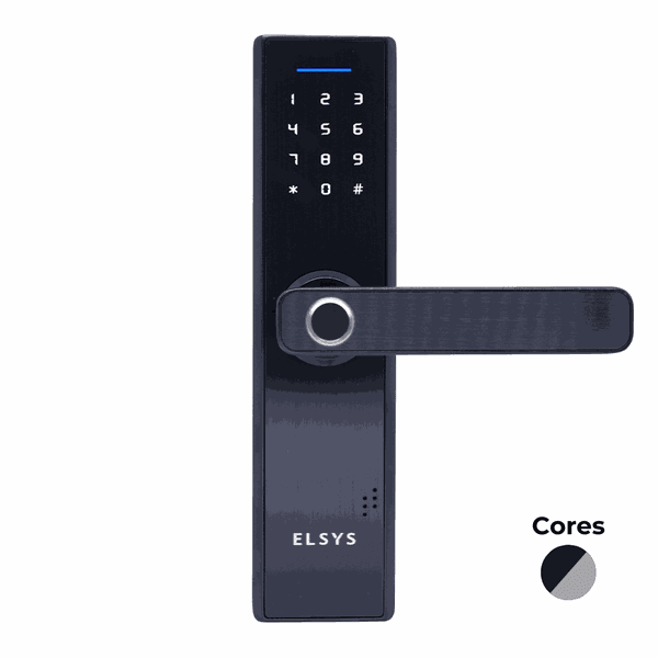 FECHADURA DIGITAL DE EMBUTIR COM BIOMETRIA ESF-DE2000B - PRETA