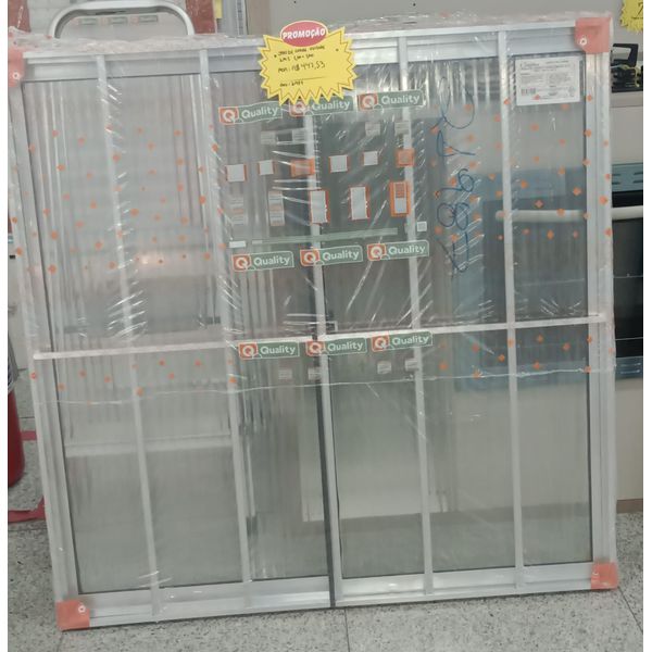 JANELA DE CORRER C/ GRADE HOME NAT 2FLS CAN 1,00X100M