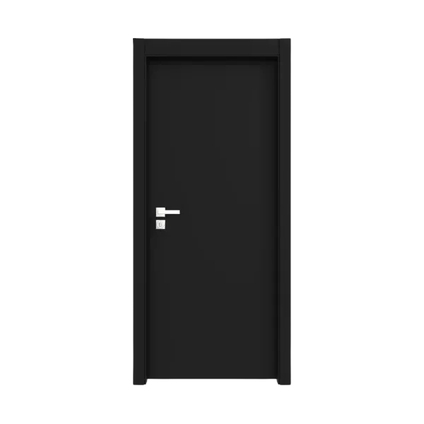 KIT PORTA LACCA NERO 210X90X3,5CM, BATENTE 12A21, ALIZAR 7CM