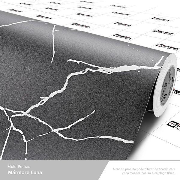 LAMINADO CONTINUO VINIL 1,22X0,14MM GOLD PEDRAS MARMORE LUNA