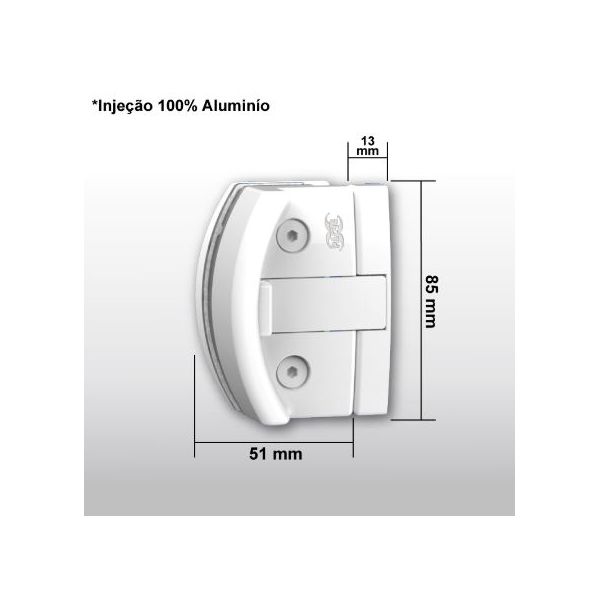 FECHO LATERAL 1571P BR PARA JANELA V/A