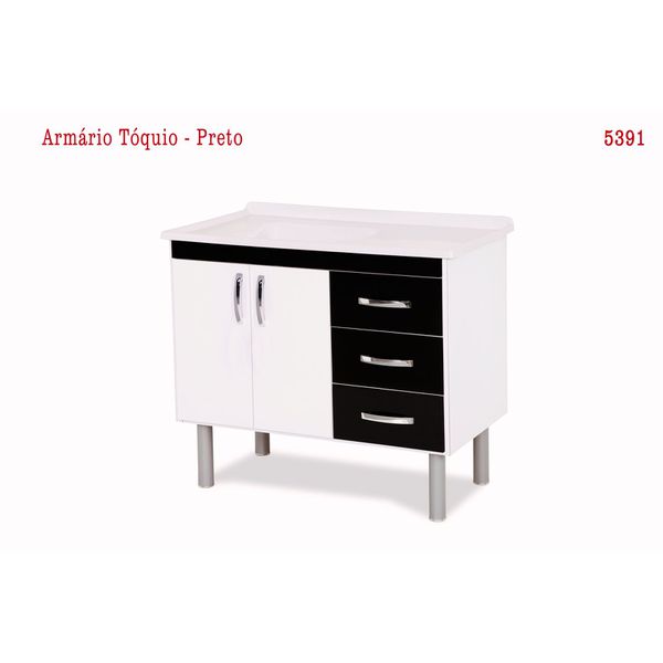 Gabinete Tóquio Preto - Rorato