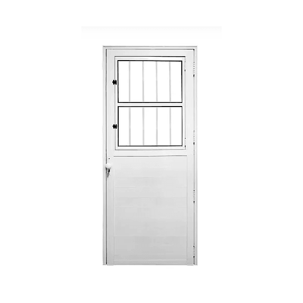 PORTA ALUMINIO ESA BRANCO MAXX SOCIAL LAMBRIL FECH 100 CM