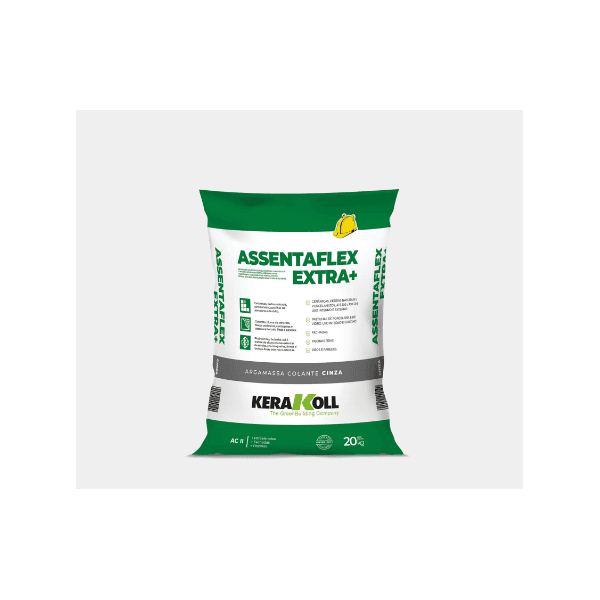 CIMENTO COLA ASSENTAFLEX EXTRA MAIS CZ AC2 20KG KERAKOLL